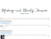 Tablet Screenshot of makeupandbeautytreasure.com
